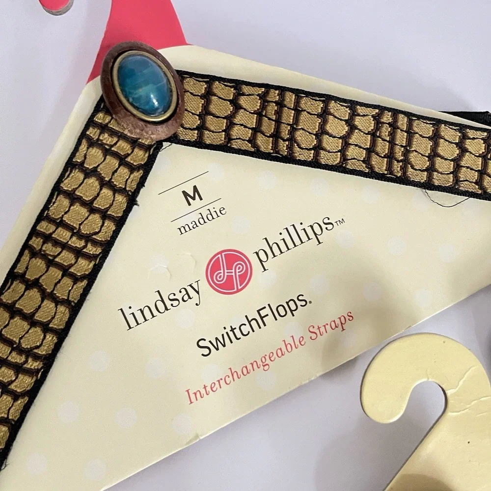 Lindsay Phillips SWITCHFLOPS bundle 6 pair NWT blue red snakeskin